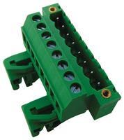 TERMINAL BLOCK, DIN RAIL, 8POS, 14AWG