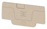 END PLATE, PE TERMINAL BLOCK, BEIGE