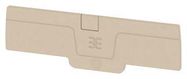 END PLATE, TEST DISCONN TB, BEIGE