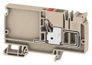 TERMINAL BLOCK, DIN RAIL, 2POS, 6AWG