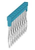 CROSS CONN, 10POS, TERMINAL BLOCK, BLU