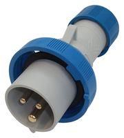 INDUSTRIAL PLUG, 2P, 16A, 230V, BLU