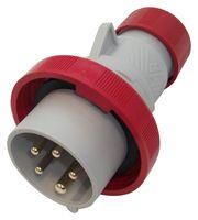 INDUSTRIAL PLUG, 3P+N, 16A, 415V, RED