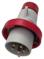 INDUSTRIAL PLUG, 3P+N, 32A, 415V, RED