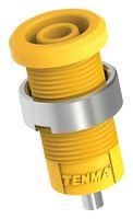 BANANA JACK, 4MM, 25A, SOLDER, YEL