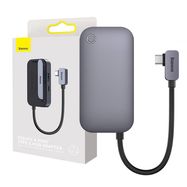 Hub 4in1 Baseus PadJoy Series USB-C to USB 3.0 + HDMI + USB-C PD + jack 3.5mm (Grey), Baseus