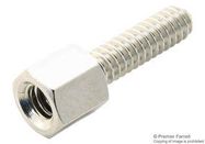 FEMALE SCREW LOCK, D-SUB, 10MM, 4-40UNC