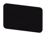 LABELING PLATE, 17.5MM X 27MM, BLACK