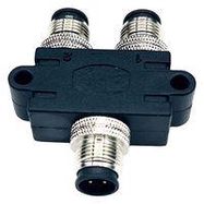 Y SPLITTER CON, 5P M12 RCPT-5P PLUG/RCPT