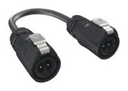 CABLE ASSY, 2P CIR PLUG-PLUG, 1M