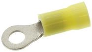 TERMINAL, RING, #10, CRIMP, YELLOW, 12-10AWG