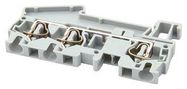 TERMINAL BLOCK, DIN RAIL, 3POS, 10AWG