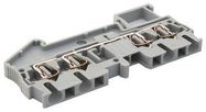 TERMINAL BLOCK, DIN RAIL, 4POS, 12AWG