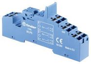 RELAY SOCKET, DIN RAIL/PANEL, 8PIN, QC