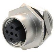 SENSOR CONNECTOR, M12, RCPT, 4POS