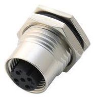 SENSOR CONNECTOR, M12, RCPT, 4POS