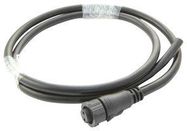 CIRCULAR CABLE ASSY, 2POS RCPT, 1M, BLK