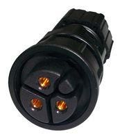 CIRCULAR CONNECTOR, RCPT, 3POS, CABLE