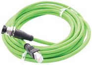 SENSOR CORD, 4P M12 RCPT-RJ45 PLUG, 0.5M