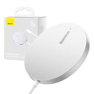 Magnetic Wireless Charger Baseus Simple Mini3 15W (Silver), Baseus