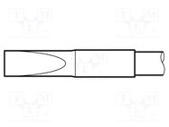 Tip; cutting; 4.3x0.1mm; longlife,non wettable JBC TOOLS