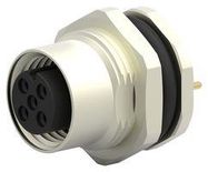 SENSOR CONNECTOR, M12, RCPT, 3POS, PANEL