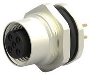 SENSOR CONNECTOR, M12, RCPT, 5POS, PANEL