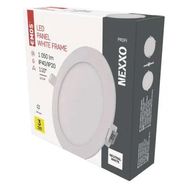 LED recessed luminaire NEXXO, round, white, 12.5W, neutral white, EMOS