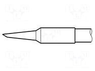 Tip; conical sloped; 1.2mm; longlife JBC TOOLS