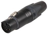 CONNECTOR, XLR AUDIO, RCPT, 8SIG+2PWR