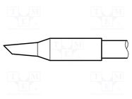 Tip; conical sloped; 2.2mm; longlife; for soldering station JBC TOOLS