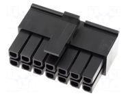 Connector: wire-board; plug; female; PIN: 14; Micro-Fit 3.0; 3mm MOLEX