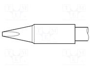 Tip; chisel; 2x0.9mm; longlife JBC TOOLS