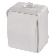 Two-way switch (wall-mounted) IP54, 1 button, EMOS