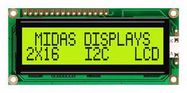 DISPLAY, ALPHANUMERIC, 16X2, YEL/GRN