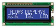 DISPLAY, ALPHANUMERIC, 16X2, WHITE