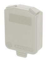 HINGED SEALING COVER, D-SIZE CONN, WHITE