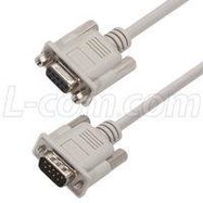 D SUB CABLE, 9POS, PLUG-RCPT, 15.24M