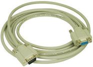 D SUB CABLE, 9POS, PLUG-RCPT, 3.05M