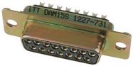 D SUB CONN, RCPT, 15POS, SOLDER