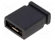 Connector: pin strips; jumper; female; 2.54mm; 1x2; Type: closed NINIGI