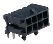 CONN, R/A HEADER, 8POS, 2ROW, 3MM, TH