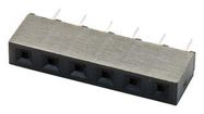 CONNECTOR, RCPT, 6POS, 1ROW, 2.54MM