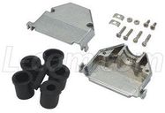 D SUB HOOD KIT, 180 DEG, DB50/HD78, ZINC