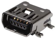 MINI USB, 2.0 TYPE AB, RECEPTACLE, SMT