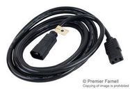 POWER CORD, IEC60320 C13/C14, 3.05M, 15A