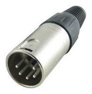 CONNECTOR, XLR MIC, PLUG, 5POS, CABLE