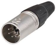 CONNECTOR, XLR AUDIO, PLUG, 5POS, CABLE