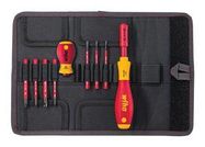 SCREWDRIVER SET, SLOTTED/POZIDRIV, 9PCS