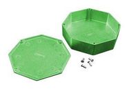 BOX, DIECAST, OCTAGON, GREEN